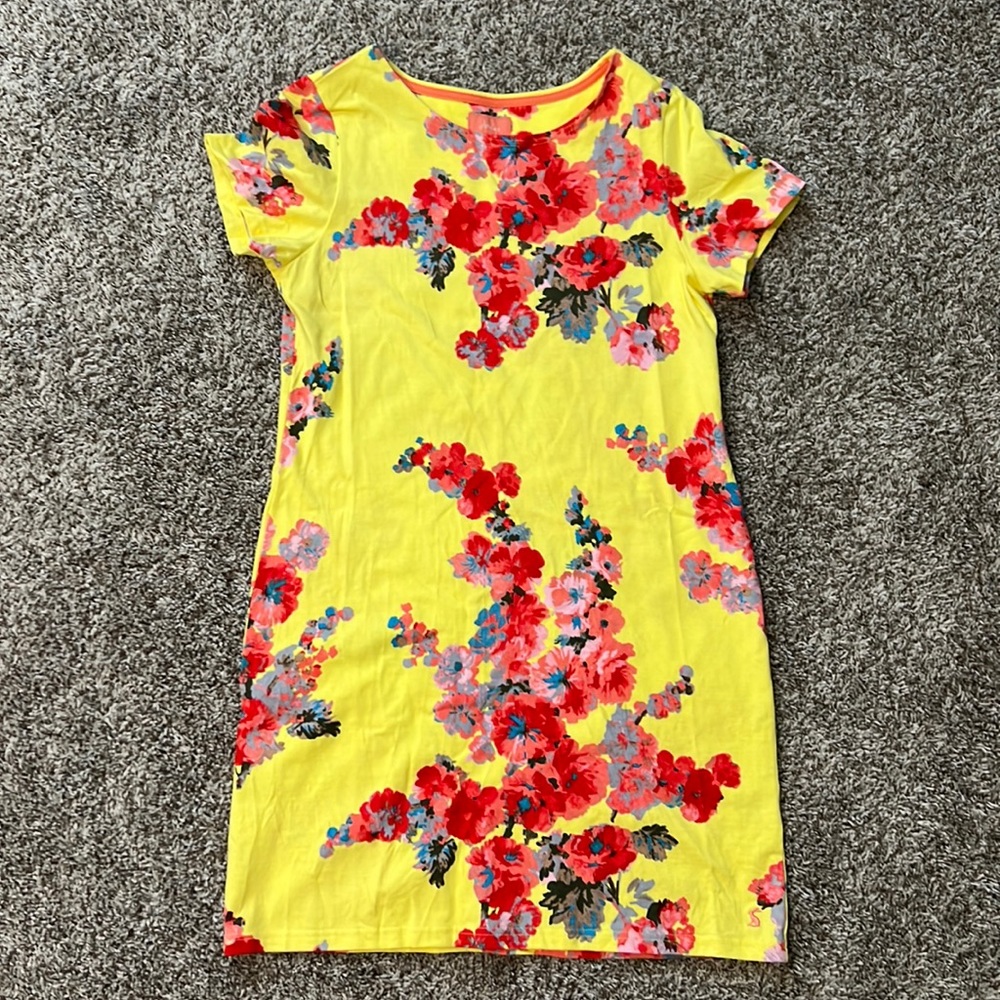 Bright and cheerful Joules short sleeve summer dress size 12